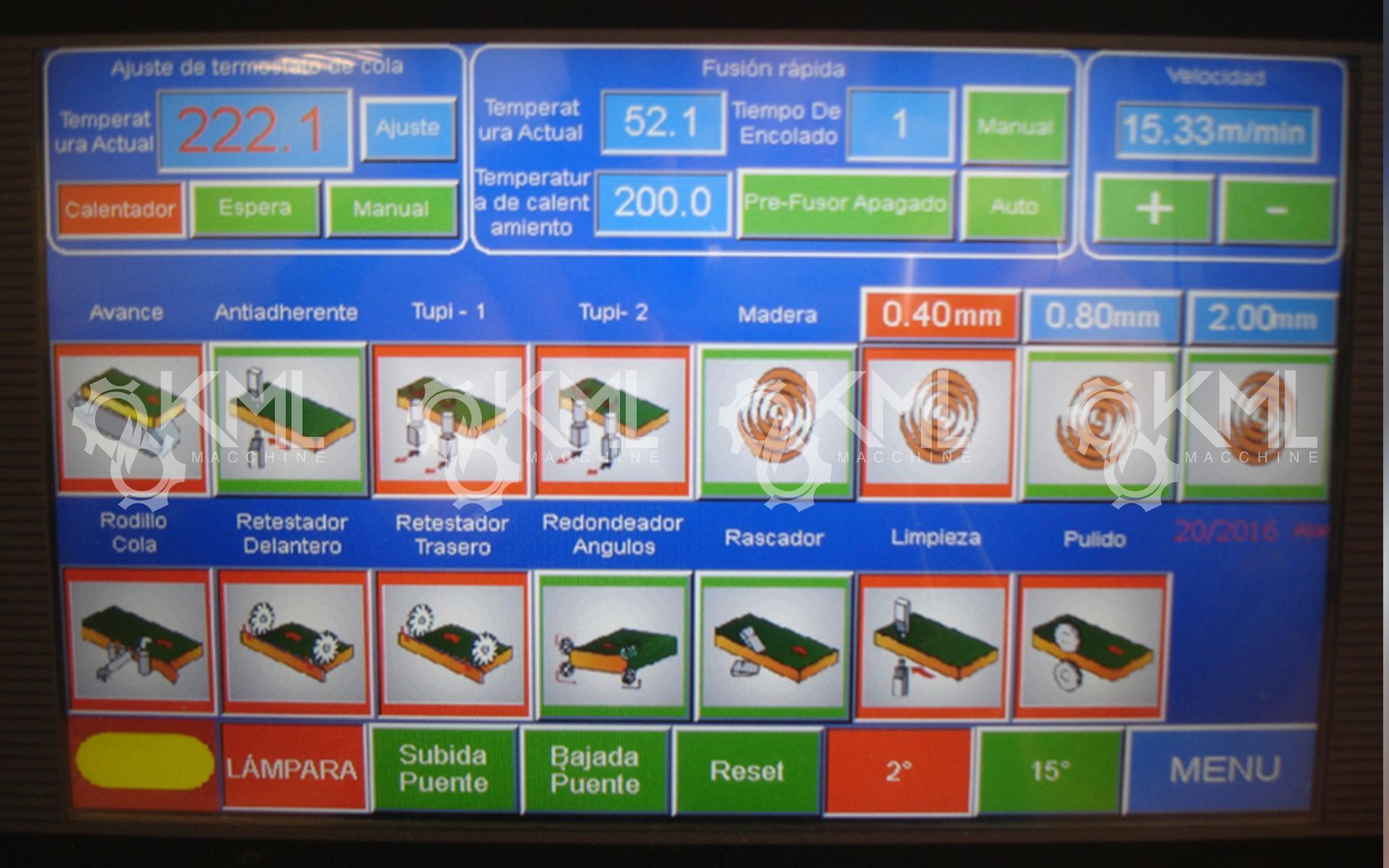 Chapadora Alta Productividad KML Macchine