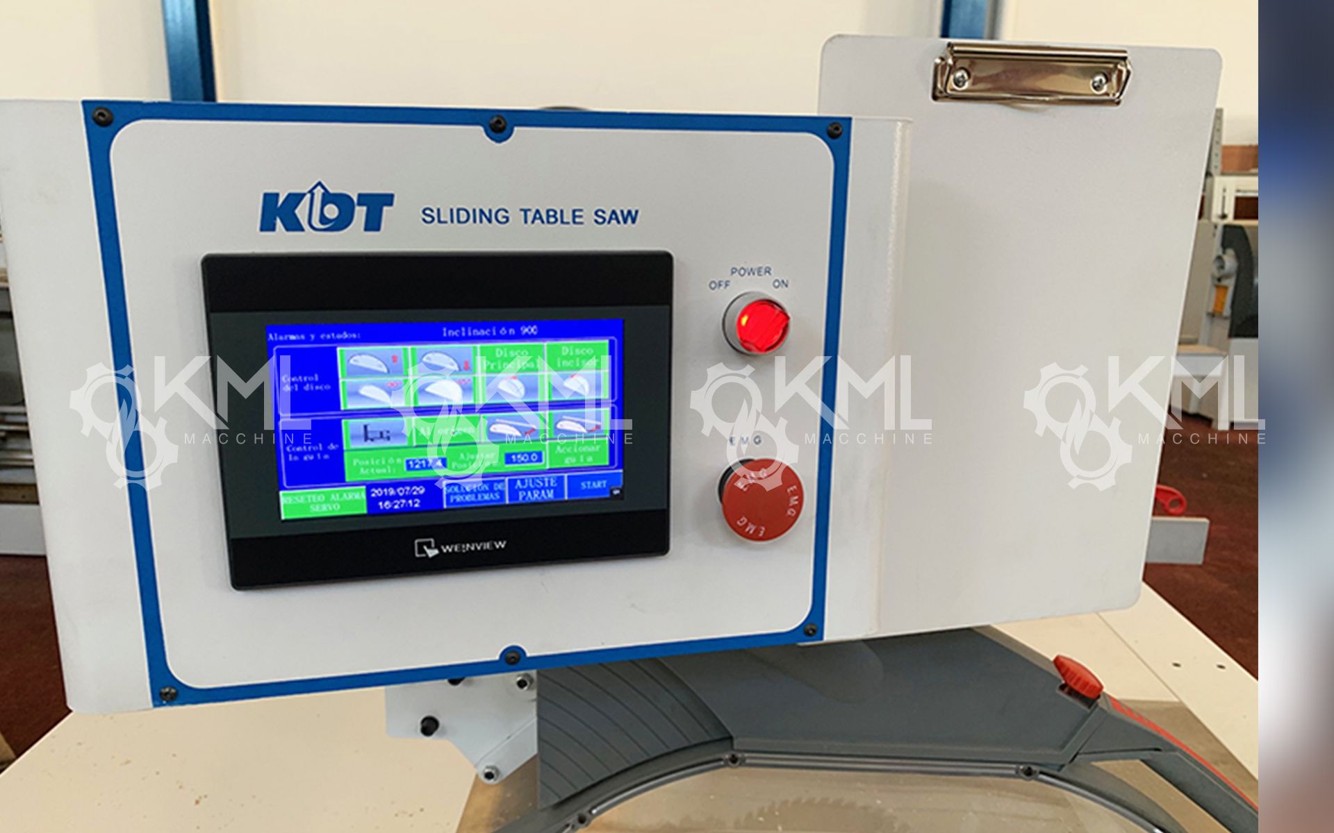 Escuadradora Semi-Automática KML MACCHINE